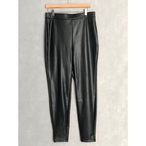 Nina Parker Faux Leather Pant Women's Size 3X Skinny Black NEW